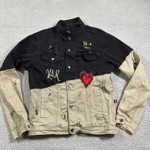 Kleep Jean Jacket Long Sleeves Size Large Super Women